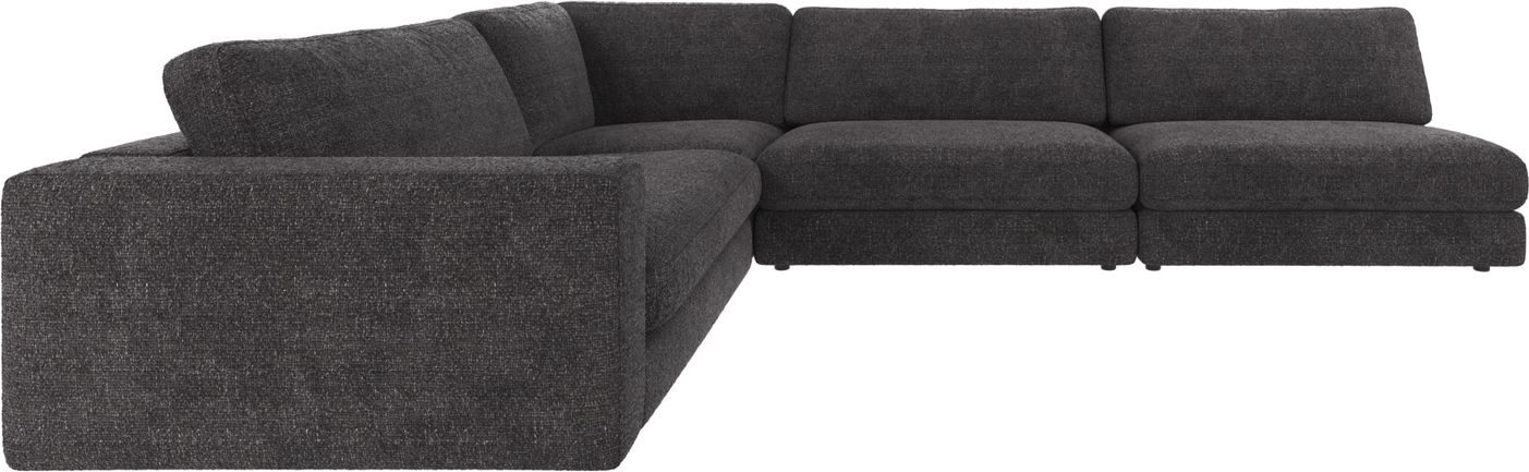 Hjørnesofa Rowico Duncan Modulopbygget Mørkegråt Robin Polyester B325xd230