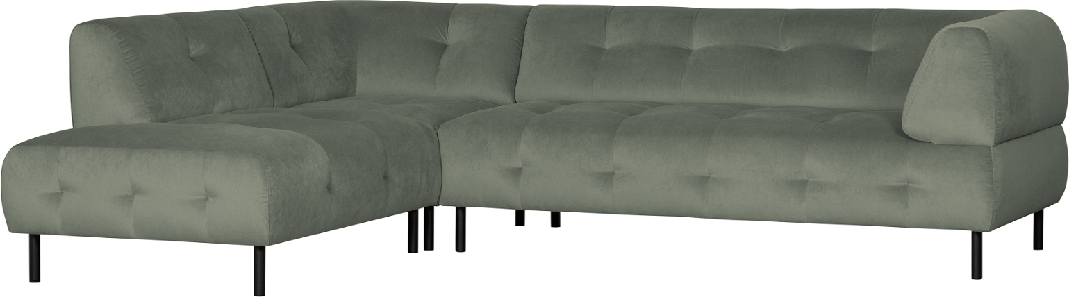 Hjørnesofa Venstrevendt Woood Exclusive Lloyd Grøn Fløjl 205x267