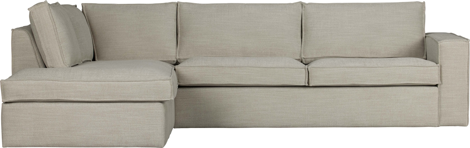 Hjørnesofa Venstrevendt Woood Freddie Natur Polyester Boucl 197x283x90