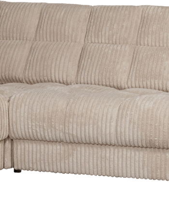 Hjørnesofa Venstrevendt Woood Second Date Fløjl Travertin 316x212