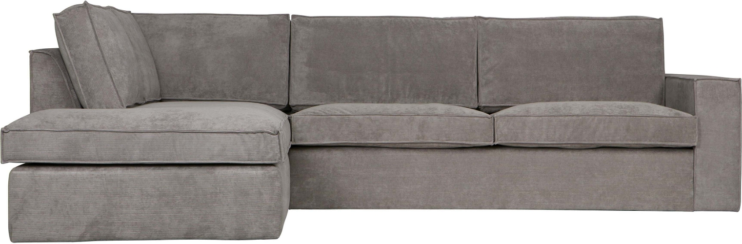 Hjørnesofa Venstrevendt Woood Thomas Ribstofssofa Grå B283d197