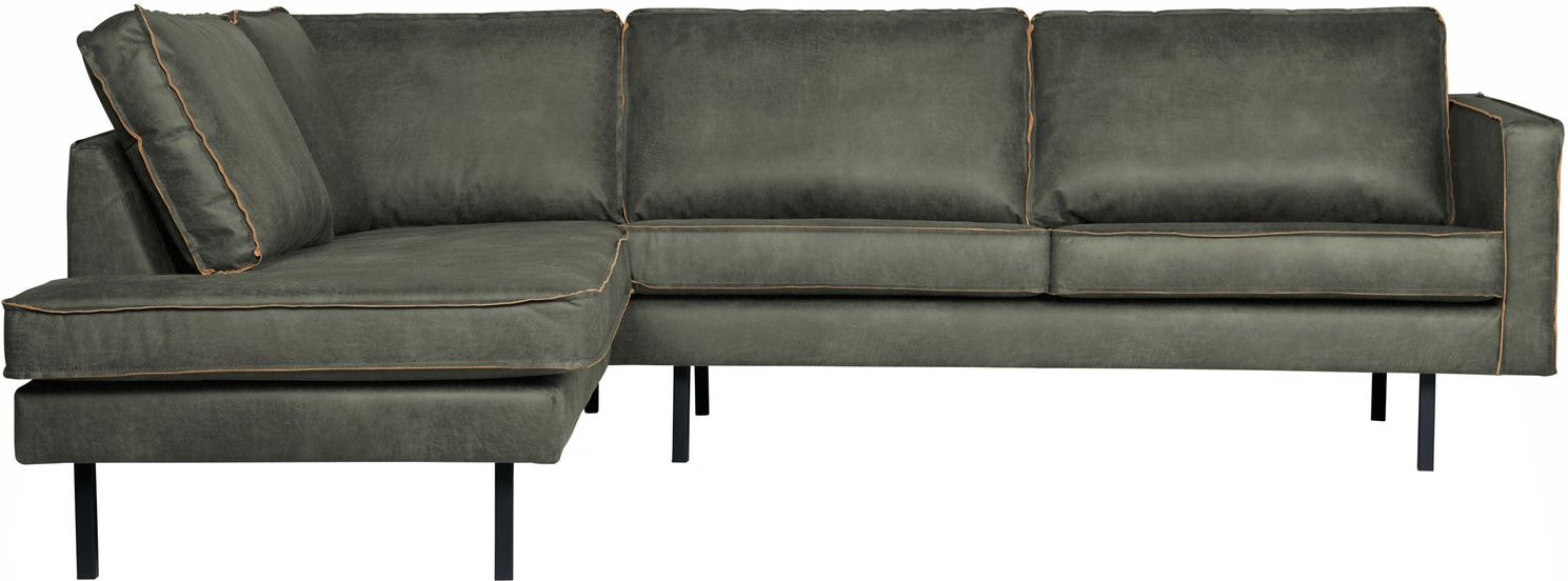 Hjørnesofa Woood Rodeo Venstrevendt 266x213 Loungesofa Army Læderlook Ecoleather