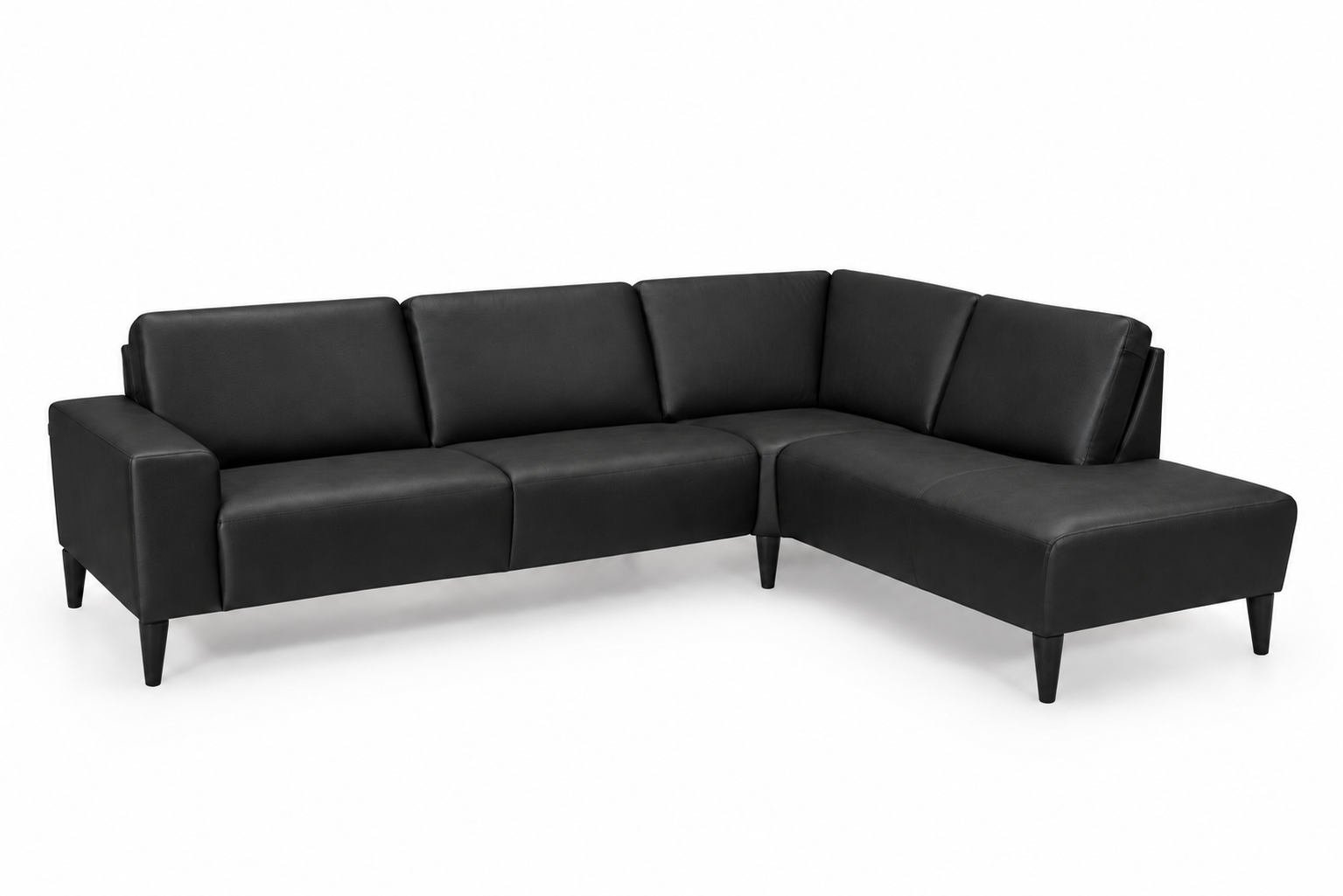 Hjort Knudsen Napoli Hjørnesofa Med Open End Outlet Semianilin Læder