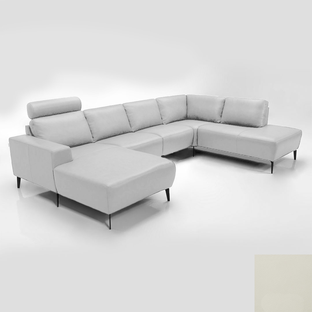 Hjort Knudsen Napoli Sofa Semianilin Læder Semianalin 317 White