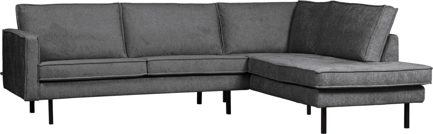 Højrevendt Hjørnesofa Woood Rodeo Ferra Struktureret Velour Mountain Fast Komfort H85b266d213