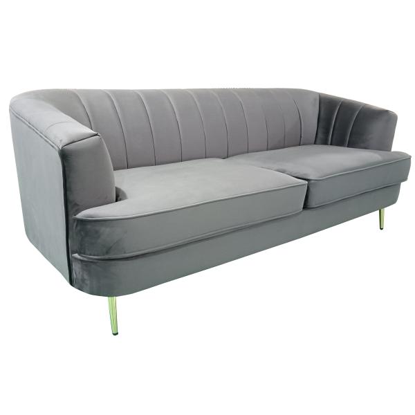 Homeville Andria Pers Velour Mørkegrå 200x89x79cm