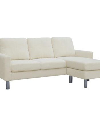 Homeville Atlanta Højre Venstrevendt Plys Beige 186x136x86cm
