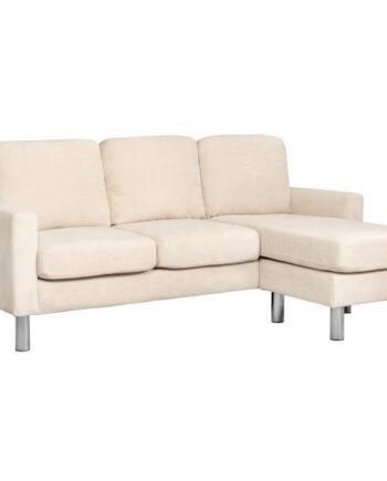Homeville Atlanta Højre Venstrevendt Stof Beige 186x136x86cm