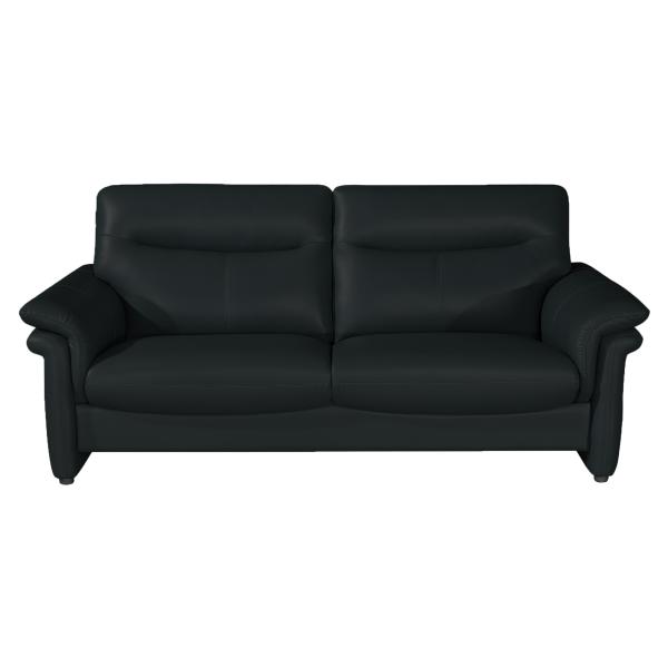 Homeville Barnsley Pers Læder Sort 204x94x92cm