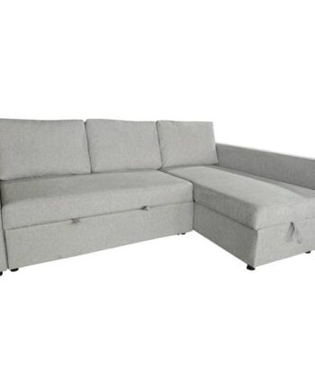 Homeville Calgary Højrevendt Stof Lysegrå 227x155x92cm
