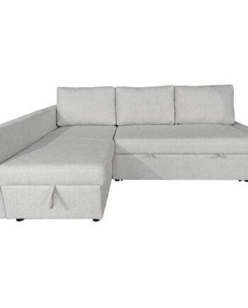 Homeville Calgary Venstrevendt Stof Creme 227x155x92cm