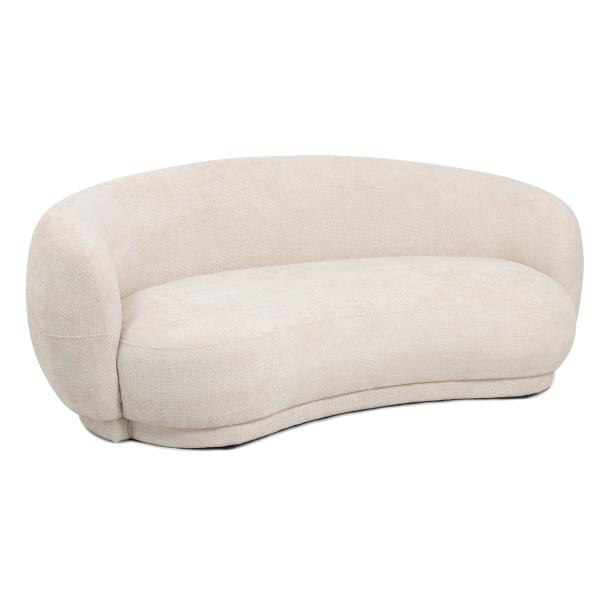 Homeville Garda Pers Stof Creme 191x93x73cm