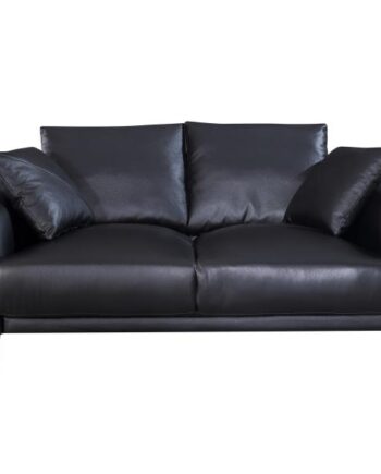 Homeville London Pers Læder Sort 155x93x80cm