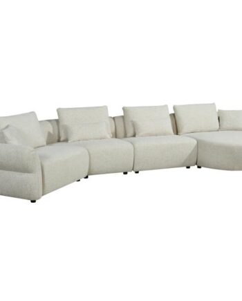 Homeville Malmø Højrevendt Stof Beige 477x150x71cm