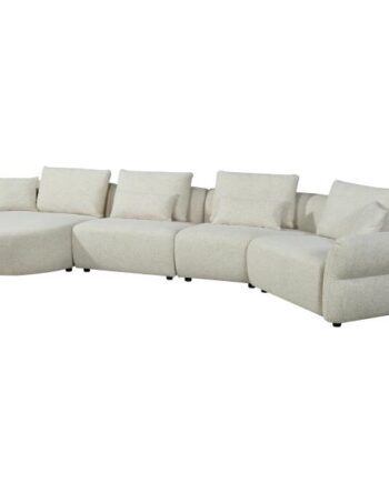 Homeville Malmø Venstrevendt Stof Beige 477x150x71cm