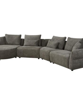 Homeville Malmø Venstrevendt Stof Grå 477x150x71cm