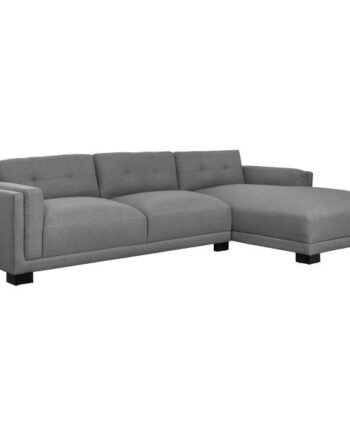 Homeville Napoli Højrevendt Stof Grå 308x176x80cm