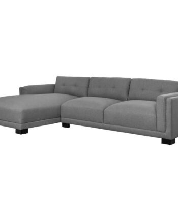 Homeville Napoli Venstrevendt Stof Grå 308x176x80cm