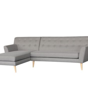 Homeville Padova Venstrevendt Stof Grå 274x143x90cm