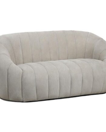 Homeville Parma Pers Sofa Fløjl Beige