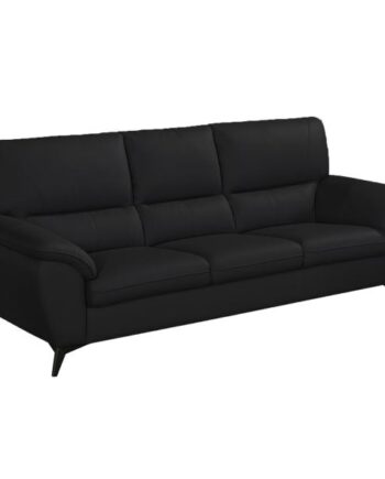 Homeville Preston Pers Læder Sort 211x95x89cm