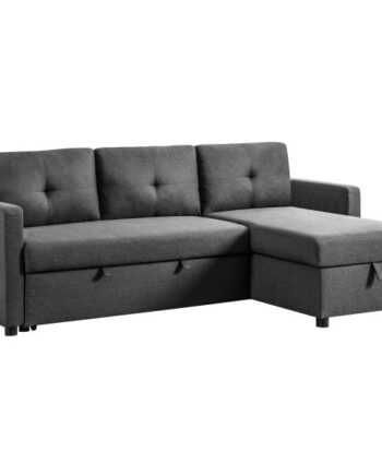 Homeville Seattle Højre Venstrevendt Mørkegrå 202x135x86cm