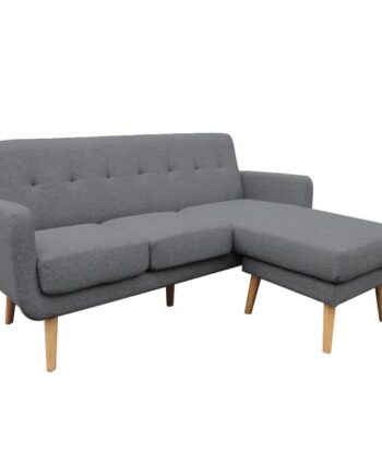 Homeville Ystad Højre Venstrevendt Stof Mørkegrå 199x150x57cm