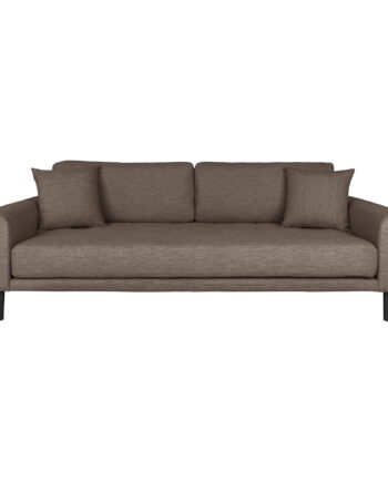 House Nordic Lido Pers Sofa Puder Brun Polyester Sort Bøg