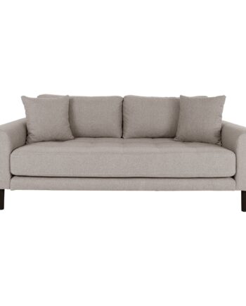 House Nordic Lido Personers Sofa Personers Sofa Stone Med Puder Sorte Træben