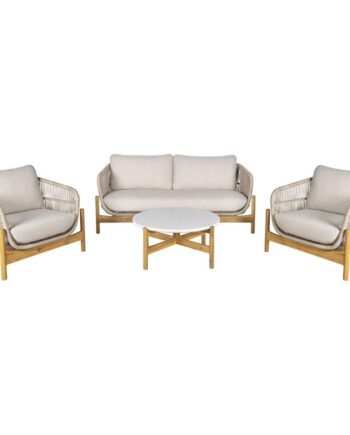 House Nordic Terracina Loungesæt Acacietræ Med Bord Sofa Stole