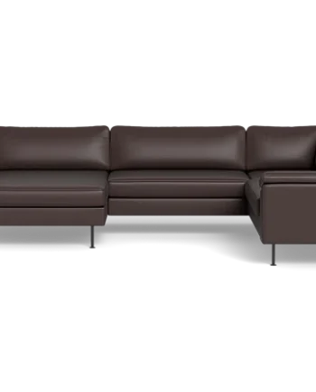 Houston Hjørnesofa Med Chaiselong Brun :331
