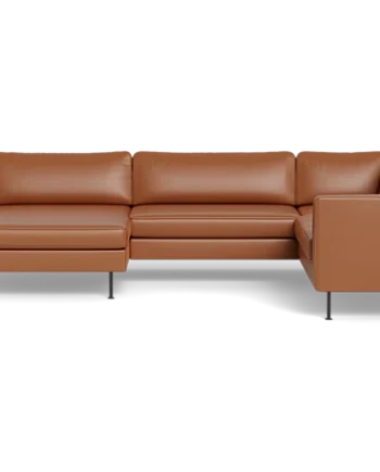 Houston Hjørnesofa Med Chaiselong Cognac :234