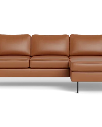 Houston Sofa Med Chaiselong Cognac :227