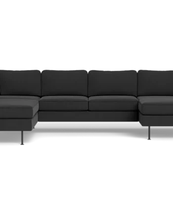 Houston Sofa Med Chaiselong Open End Antracit :306