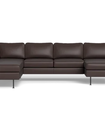 Houston Sofa Med Chaiselong Open End Brun :290