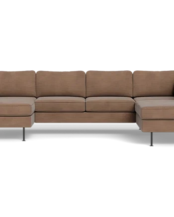 Houston Sofa Med Chaiselong Open End Brun :299