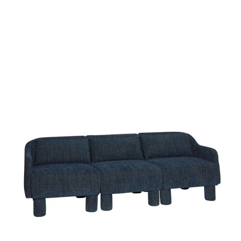 Hubsch Elegance Sofa Mørkeblå 224