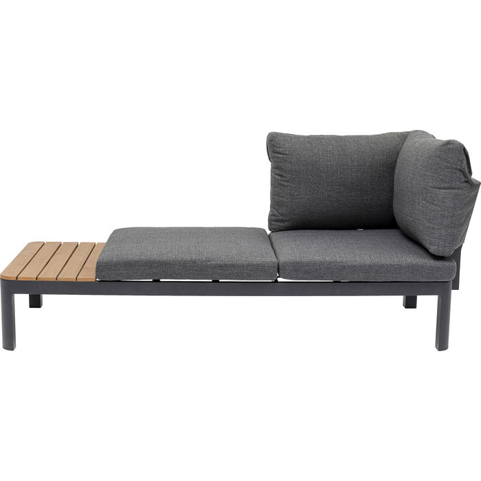 Kare Design Recamiere Happy Day Left Chaiselong Polyester Wpc Aluminium 166x66