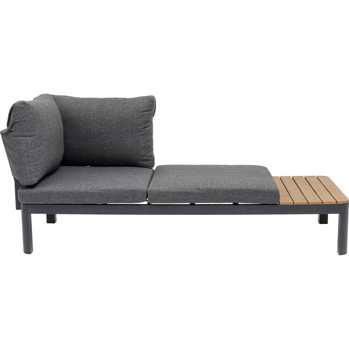 Kare Design Recamiere Happy Day Right Chaiselong Aluminium Wpc Polyester 166x66