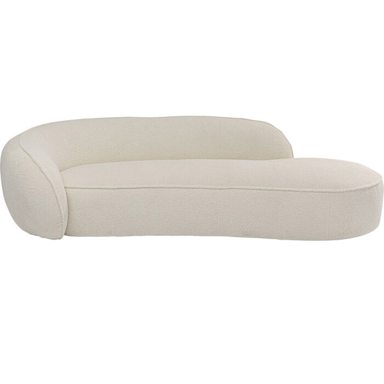 Kare Design Recamiere Wonder Chaiselong Creme Polyester Polypropylen