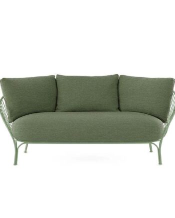 Kartell Hiray Sofa Med Hynder Grønt Stel Med Grønne Hynder : Erling Christensen Møbler