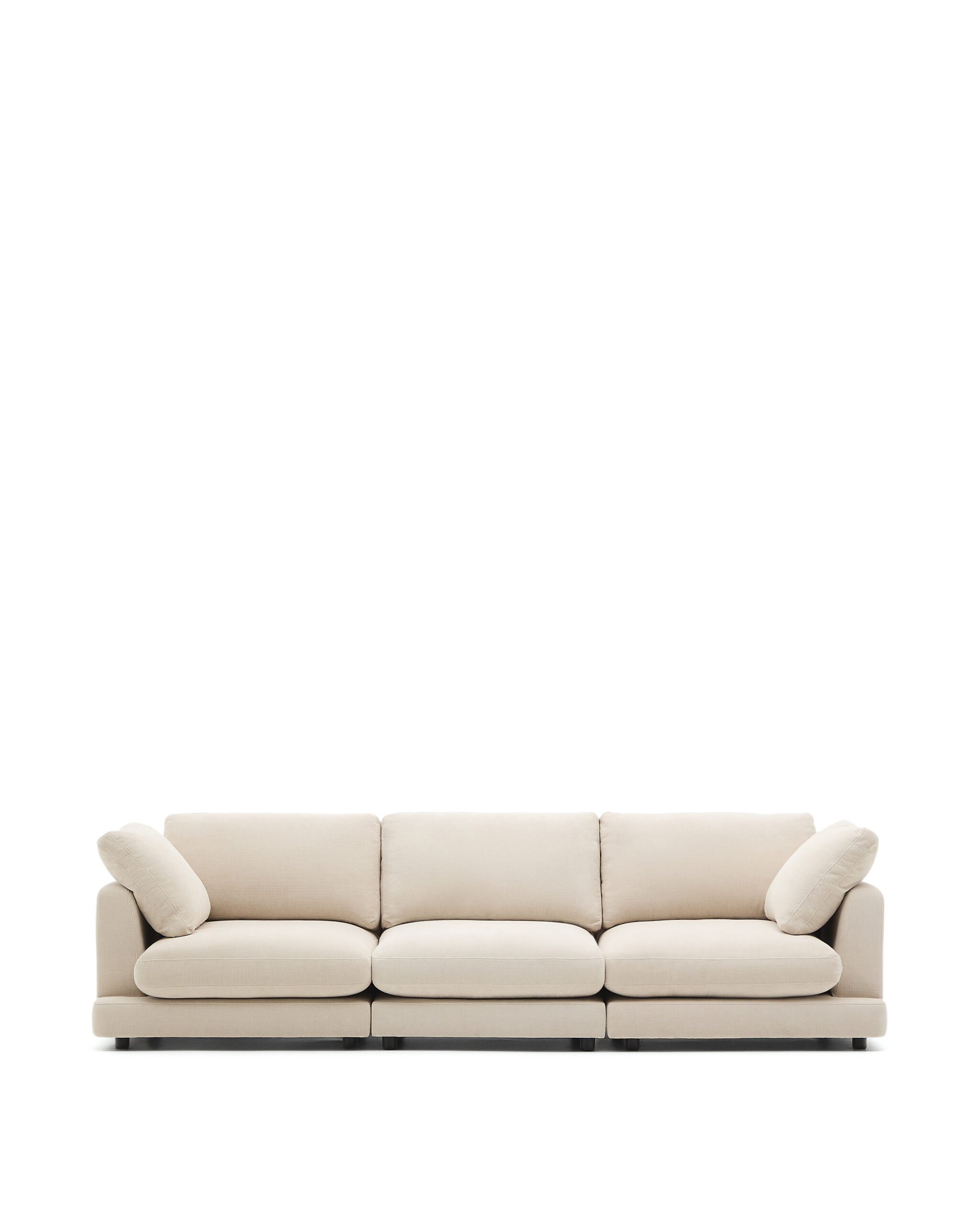 Kave Home Gala Pers Sofa Beige Chenille 300cm