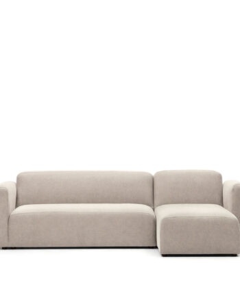 Kave Home Neom Pers Modulsofa Højre Venstre Chaiselong Beige Stof 263cm