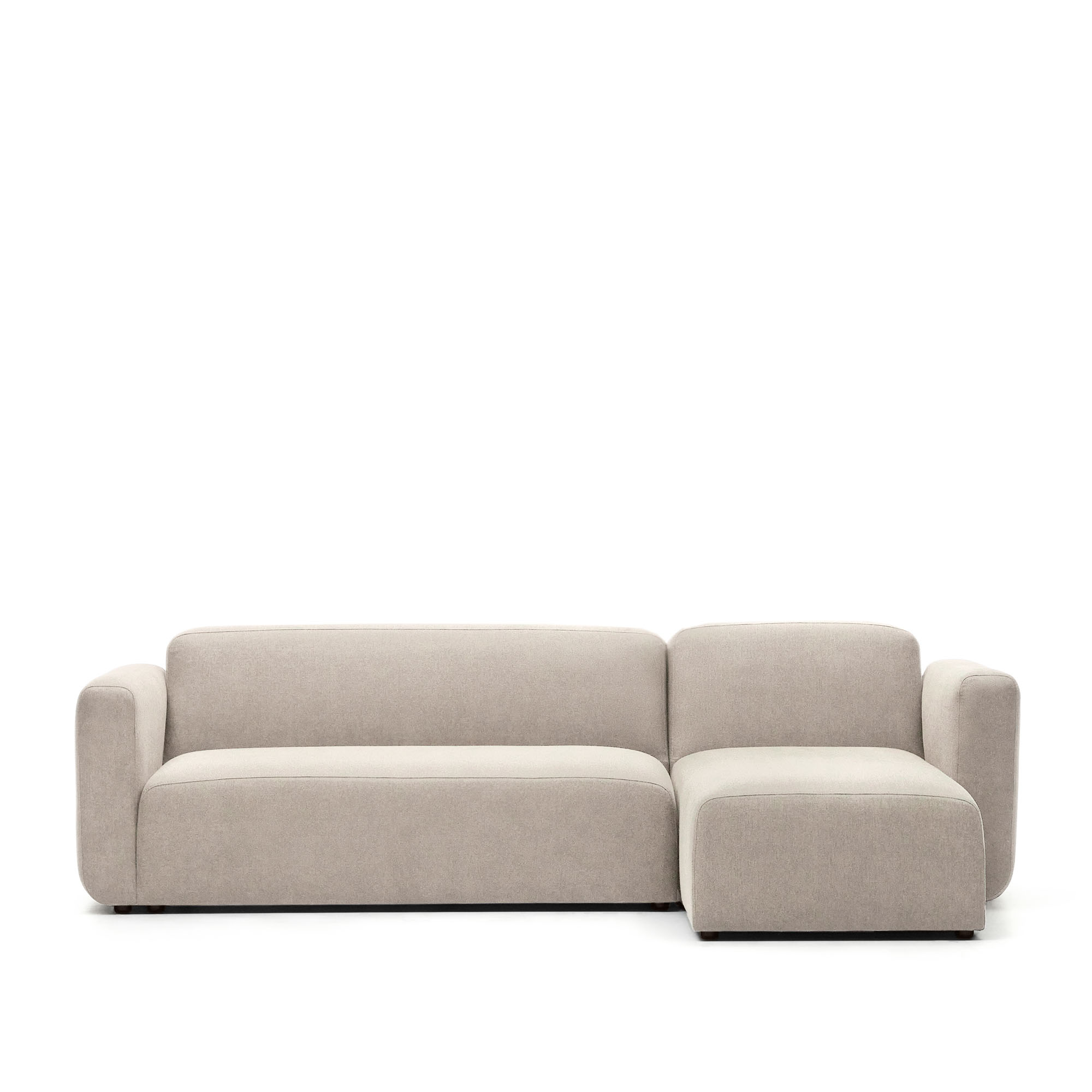 Kave Home Neom Pers Modulsofa Højre Venstre Chaiselong Beige Stof 263cm