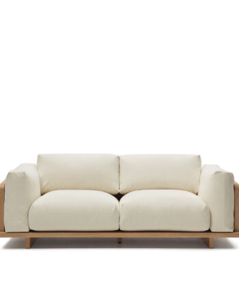 Kave Home Oaq Pers Sofa Beige Stof 225cm