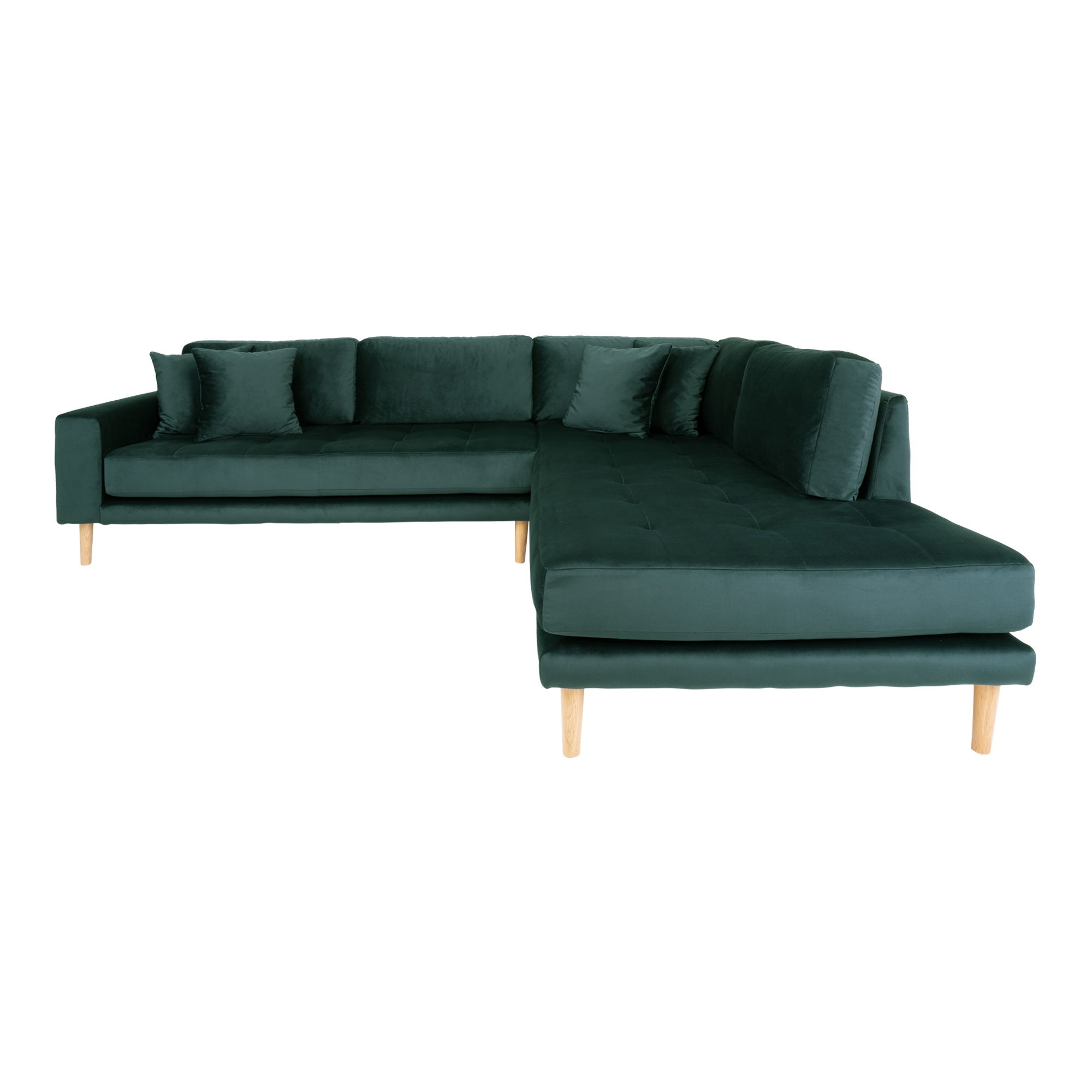 Lido Hjørnesofa Grøn Velour