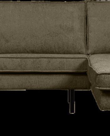 Loungesofa Woood Rodeo Chaiselong Højrevendt 300x155 Bonsai Strukturfløjl Fast Siddekomfort