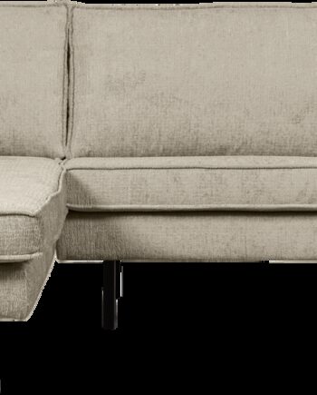 Loungesofa Woood Rodeo Venstrevendt Chaiselong Grov Velour Wheatfield Beige 100 Polyester Martindale 000