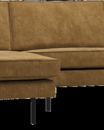 Loungesofa Woood Rodeo Venstrevendt Chaiselong Honninggul Ribstof 100 Polyester 300x86 155 H85