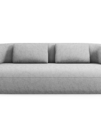 Micadoni Jenny Sofa Sæder Sølv Chenille Sort Plast